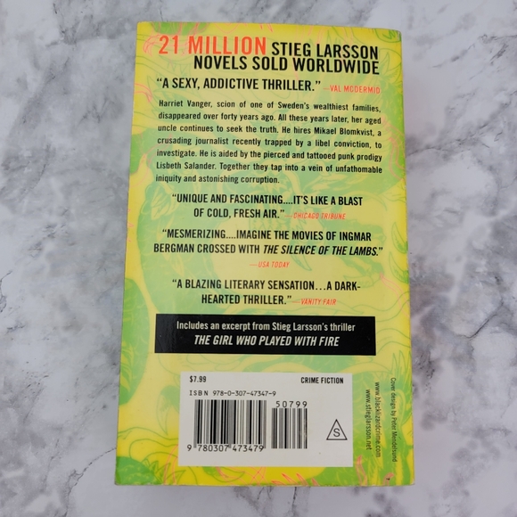 The Girl With The Dragon Tattoo Book by Stieg Larsson Crime Fiction Thriller - Picture 3 of 8